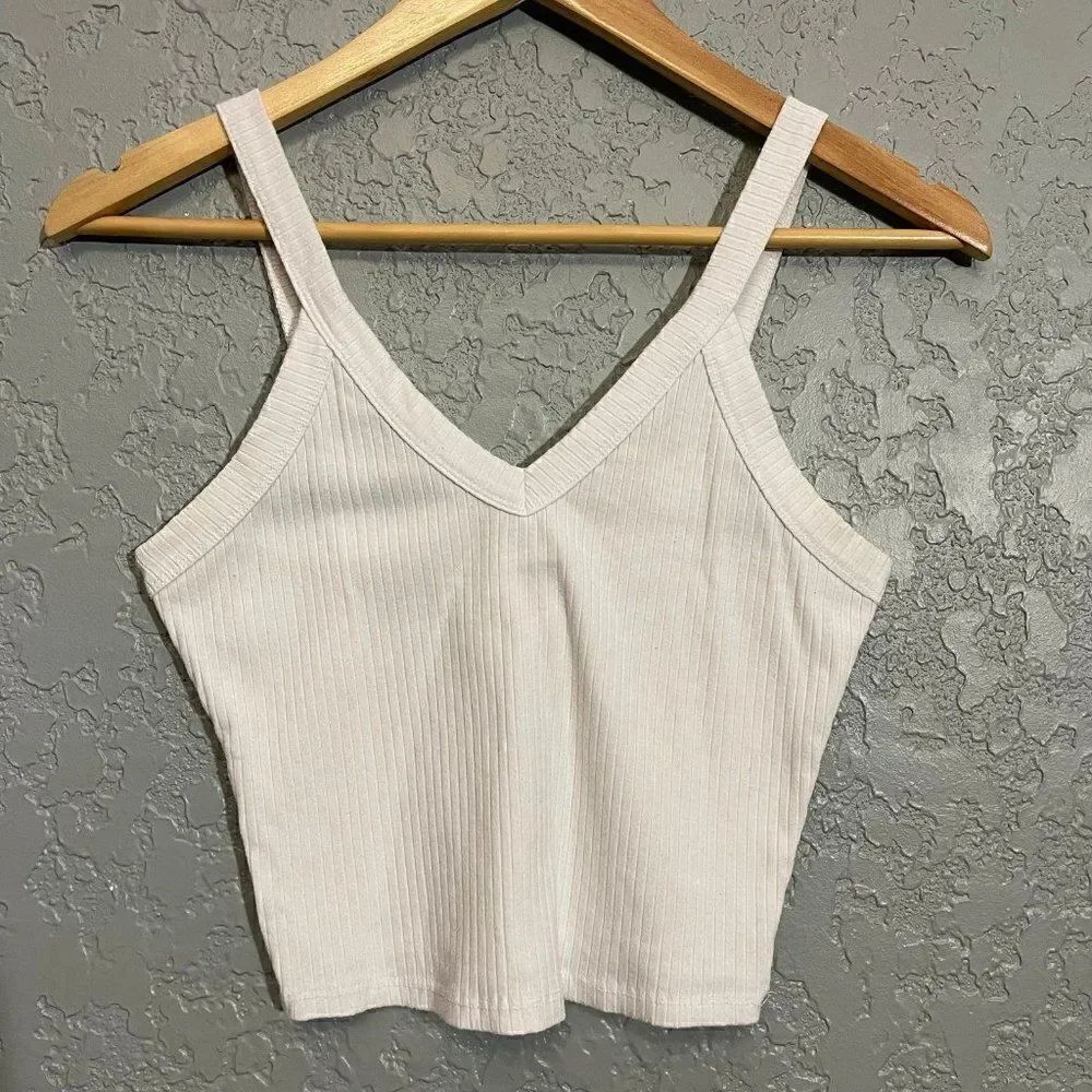 White V-Neck Tank Top - Picture 7 of 7
